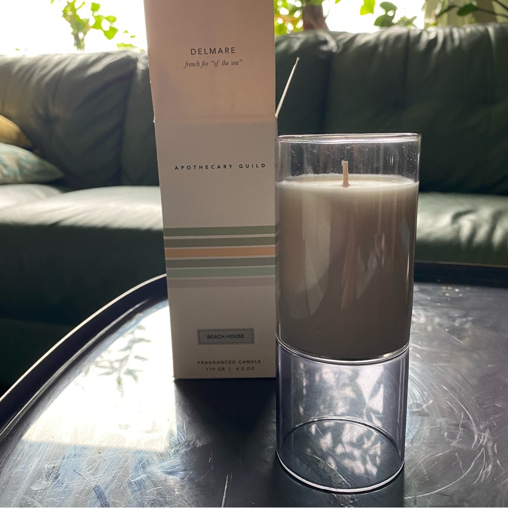 ZODAX Apothecary Guild Collection Delmar Short Scented Candle (Beach House) 4.2